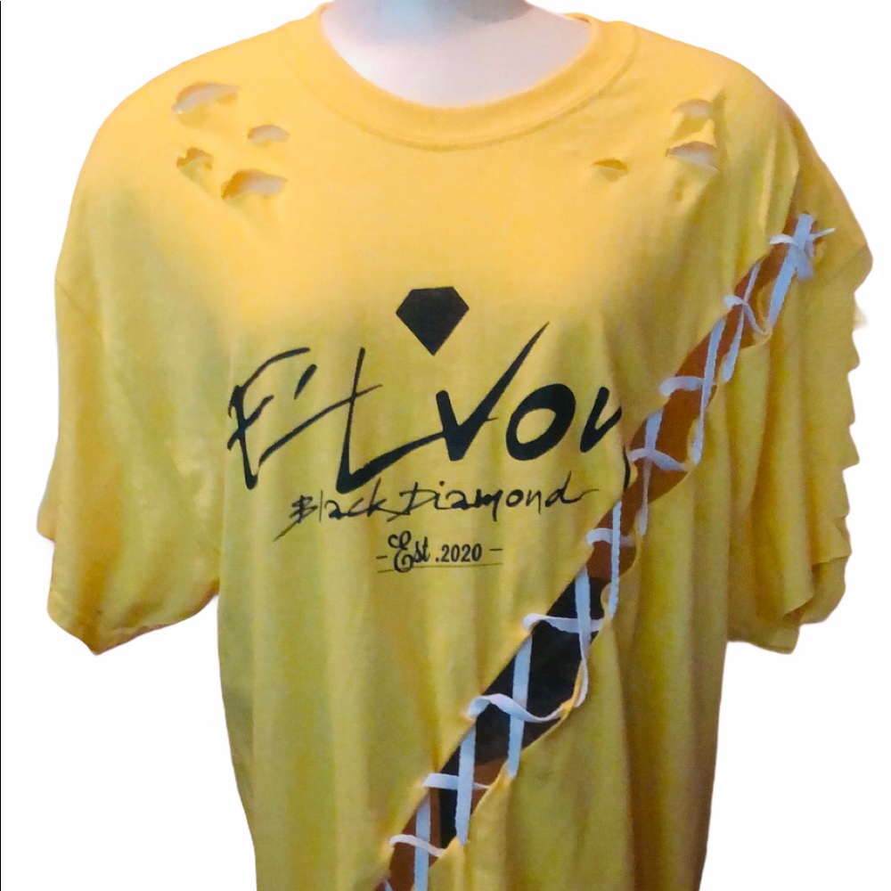E’lvon Black Diamond Apparel Tshirt Dress
